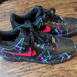 Paint splatter nike air force 1